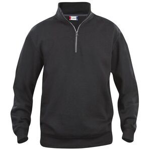 Clique Unisex Adult Basic Half Zip Sweatshirt / Black